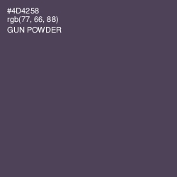 #4D4258 - Gun Powder Color Image